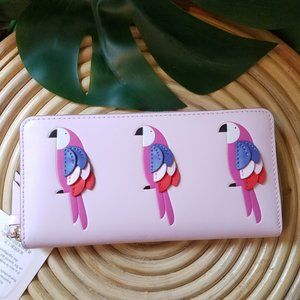 NWT Kate Spade Large Continental Wallet Parrot